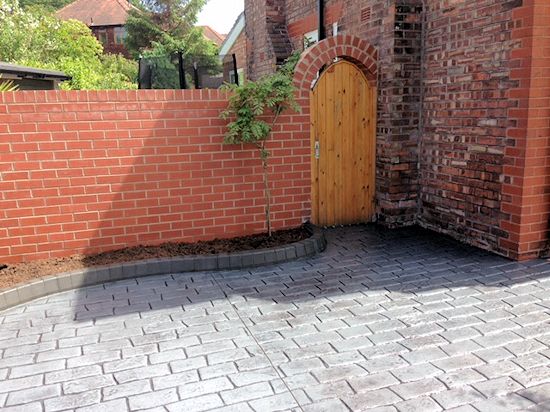 Bury Manchester pattern imprinted concrete driveways